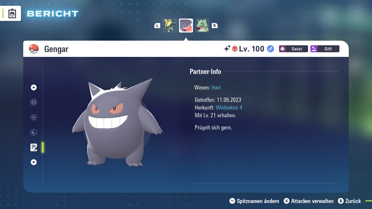 Ranked Team Nr. 2: #094 Gengar #149 Dragoran #658 Quajutsu PVP ZA