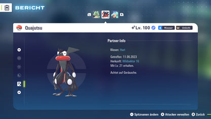 Ranked Team Nr. 2: #094 Gengar #149 Dragoran #658 Quajutsu PVP ZA