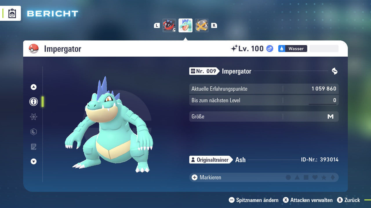 Ranked Team Nr. 3: #160 Impergator #376 Metagross #282 Guardevoir PVP ZA