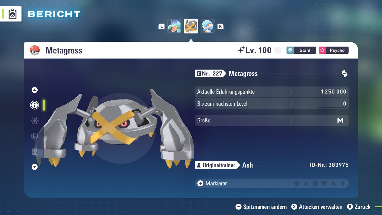 Ranked Team Nr. 3: #160 Impergator #376 Metagross #282 Guardevoir PVP ZA