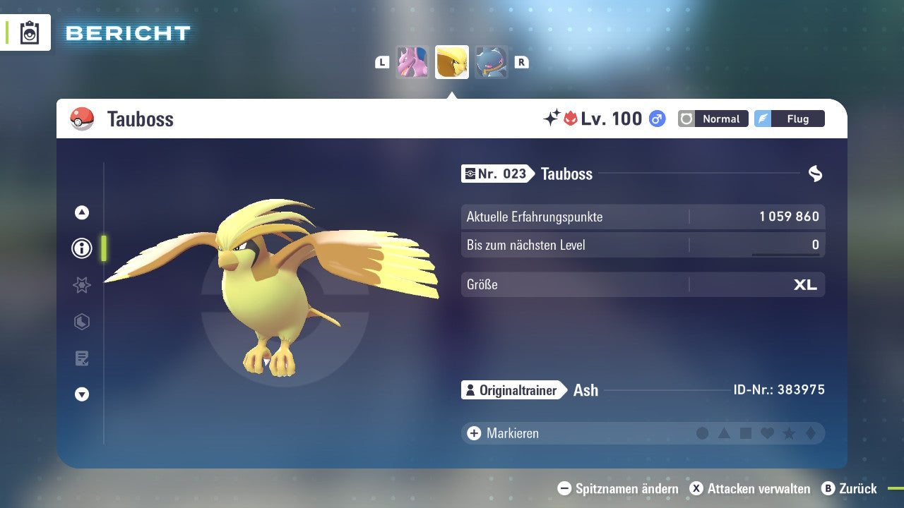 Ranked Team Nr. 9: #142 Aerodactyl #018 Tauboss #354 Banette PVP ZA