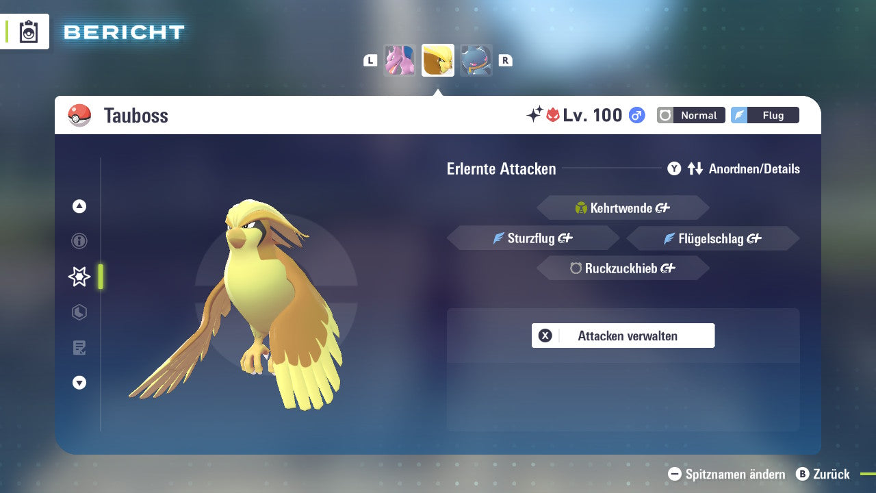 Ranked Team Nr. 9: #142 Aerodactyl #018 Tauboss #354 Banette PVP ZA