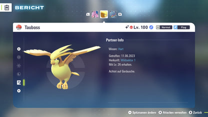 Ranked Team Nr. 9: #142 Aerodactyl #018 Tauboss #354 Banette PVP ZA