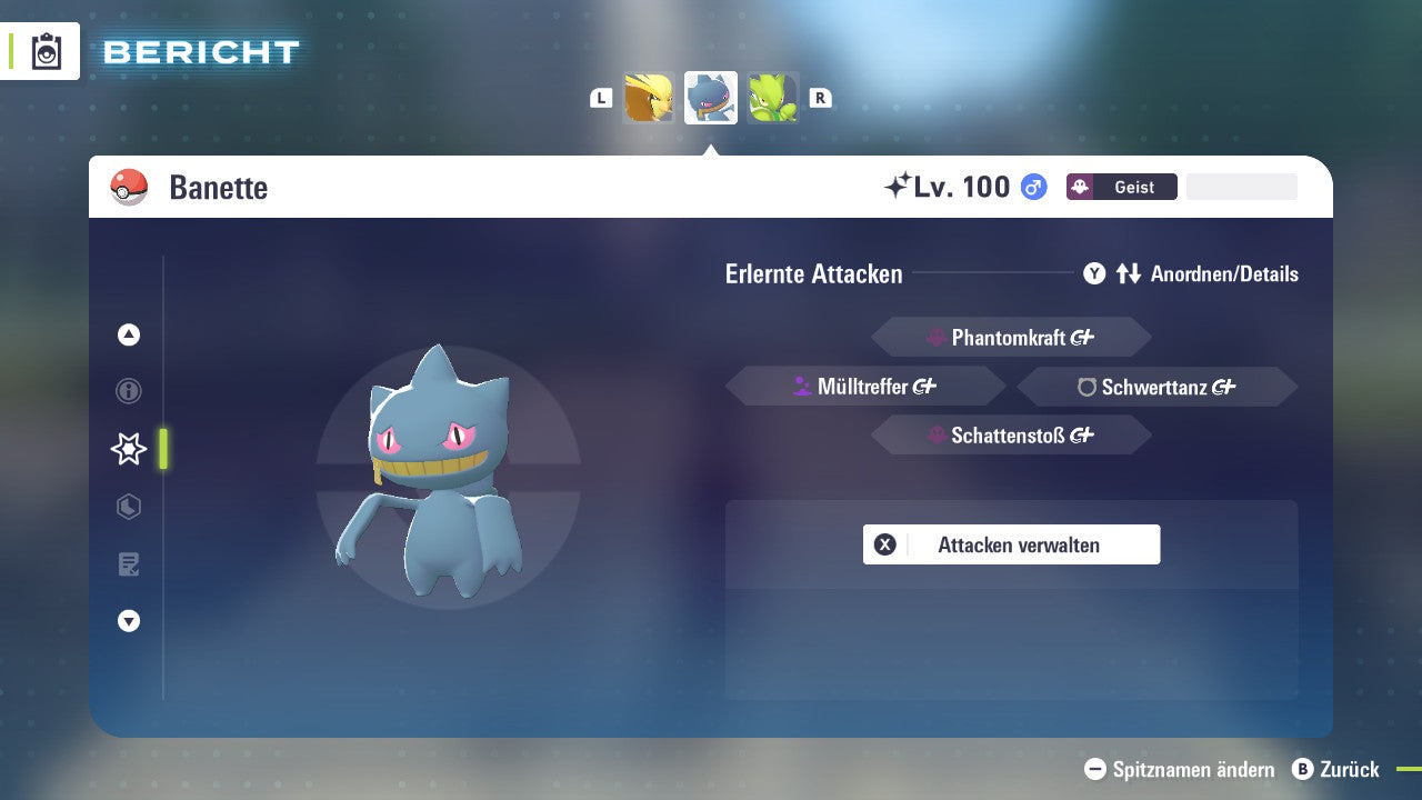 Ranked Team Nr. 9: #142 Aerodactyl #018 Tauboss #354 Banette PVP ZA