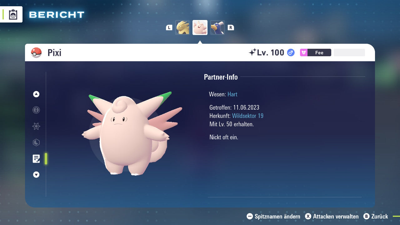 Ranked Team Nr. 10: #036 Pixi #229 Hundemon #308 Meditalis PVP ZA