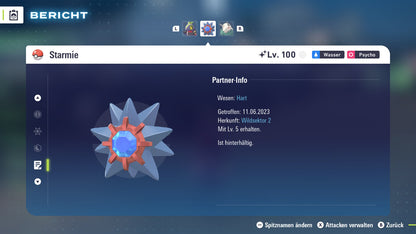 Ranked Team Nr. 11: #701 Resladero #121 Starmie #306 Stolloss PVP ZA