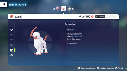 Ranked Team Nr. 21 : #359 Absol #362 Firnontor #181 Ampharos PVP ZA