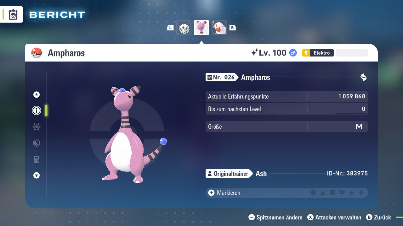 Ranked Team Nr. 21 : #359 Absol #362 Firnontor #181 Ampharos PVP ZA