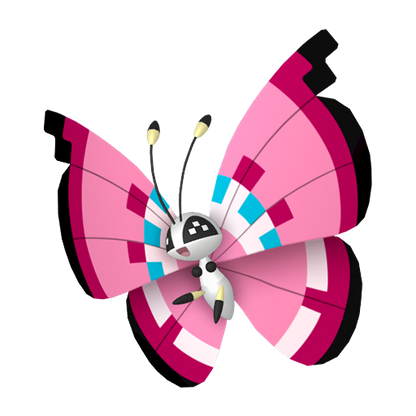 #666 Vivillon-Blumenmeermuster PVE ZA