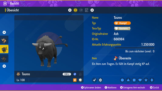 #128 Tauros Paldea PVP