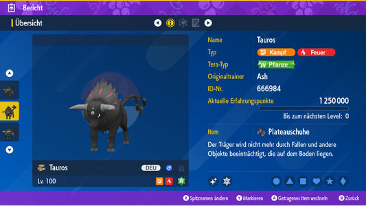 #128 Tauros Flame Variant PVP