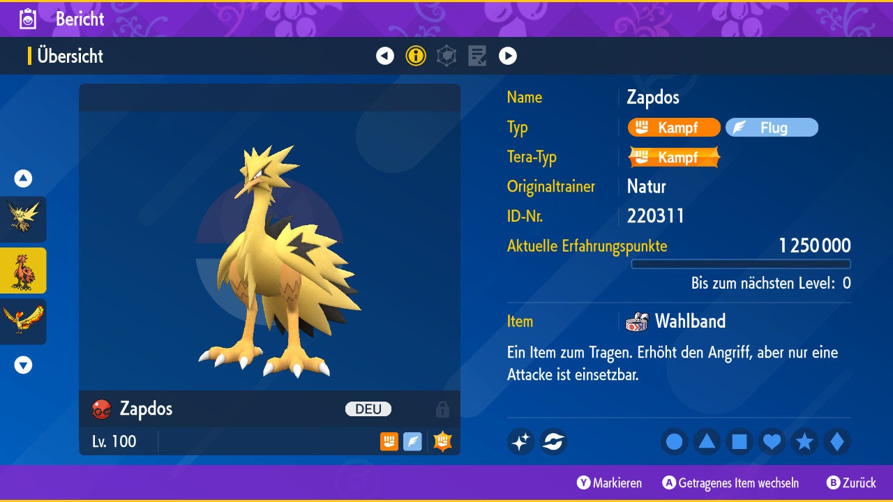 #145 Zapdos Galar PVP