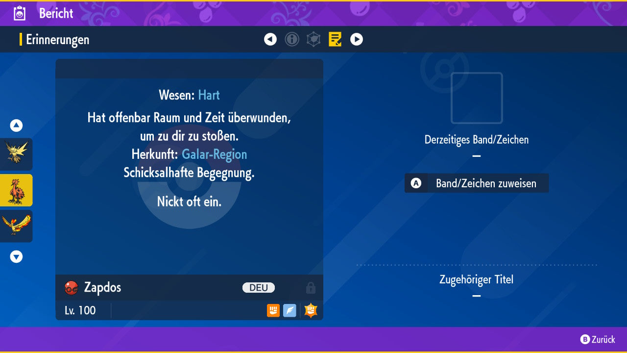#145 Zapdos Galar PVP