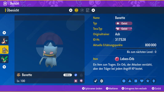 #354 Banette PVP