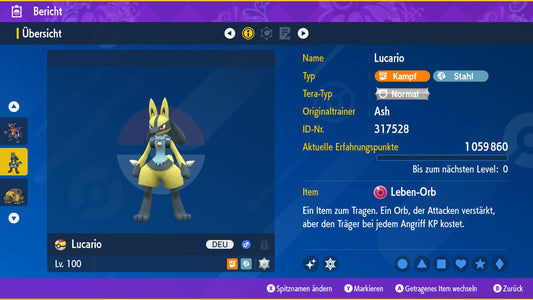 #448 Lucario PVP