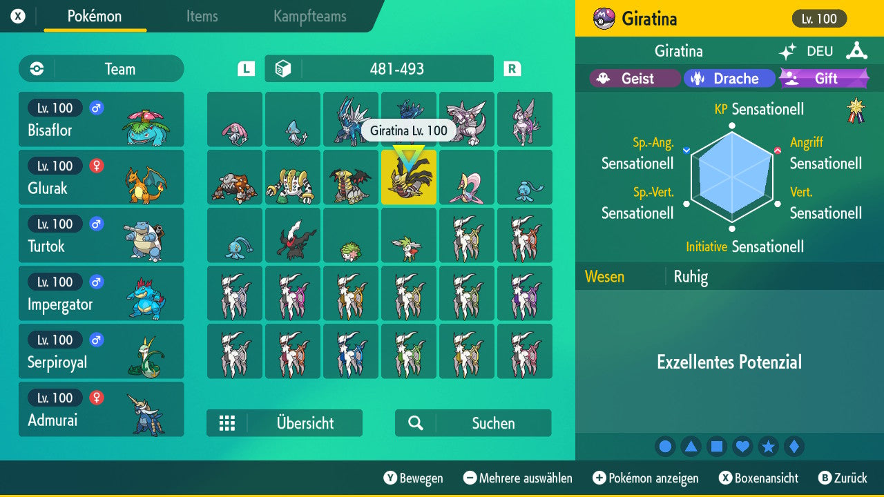 #487 Giratina Urform PVP