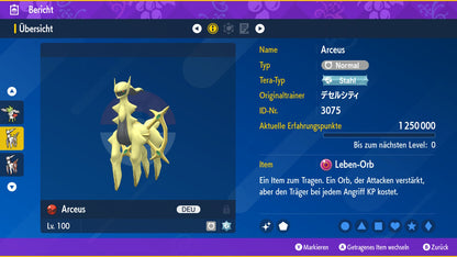 #493 Arceus Normal PVP