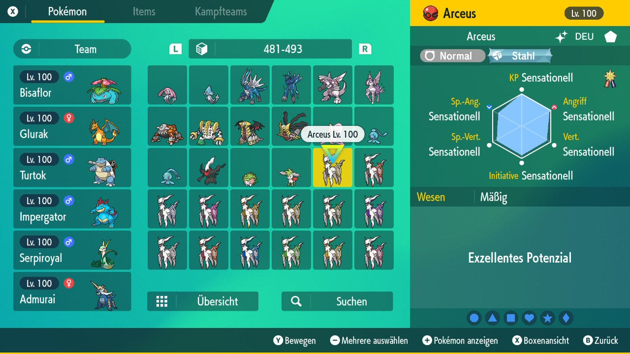 #493 Arceus Normal PVP