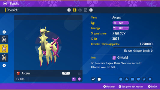 #493 Arceus Poison PVP