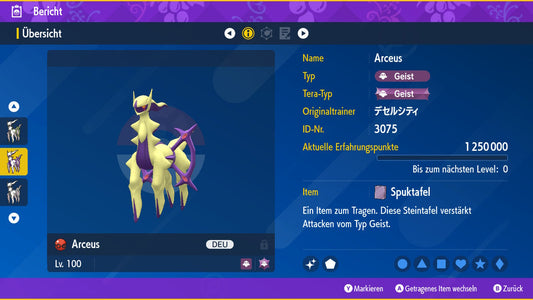 #493 Arceus Ghost PVP