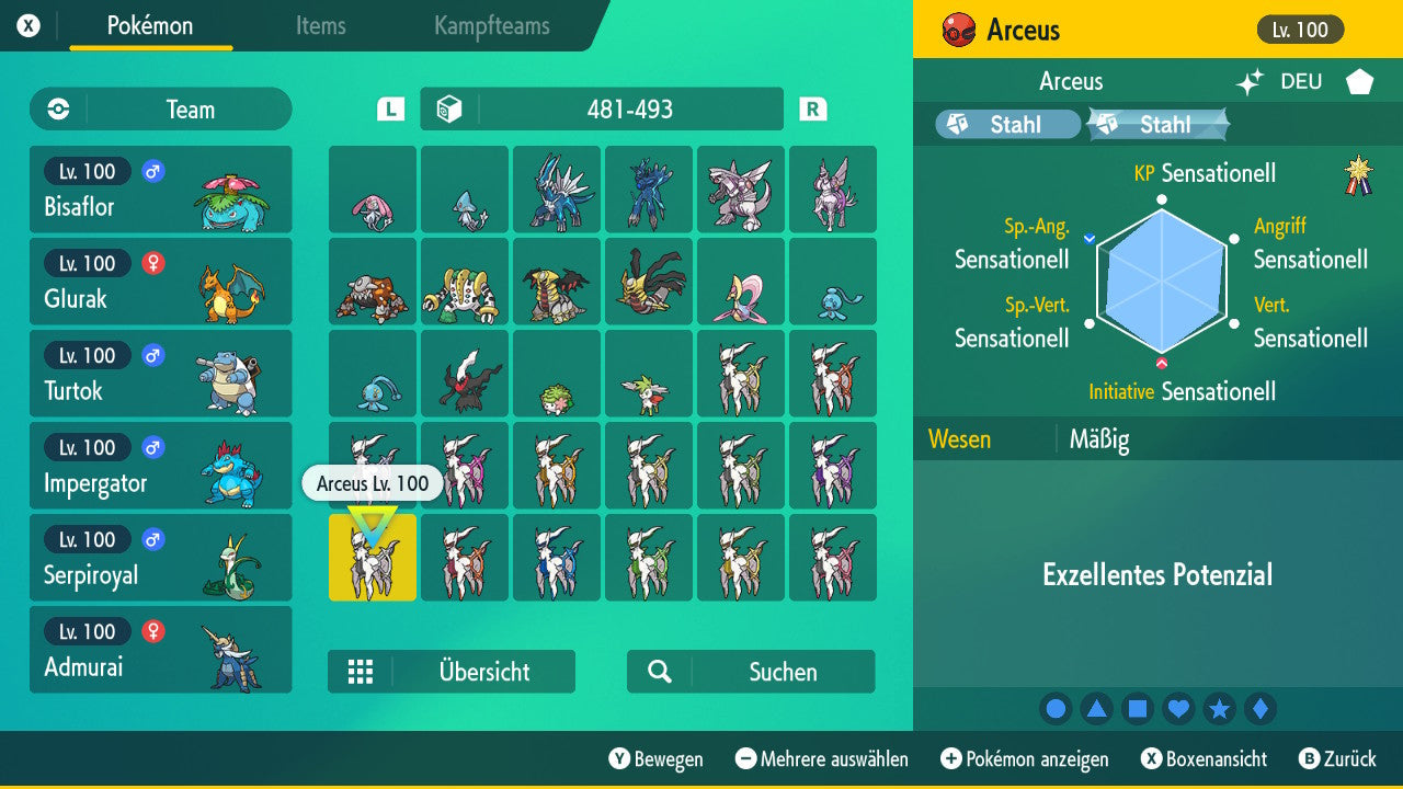 #493 Arceus Steel PVP