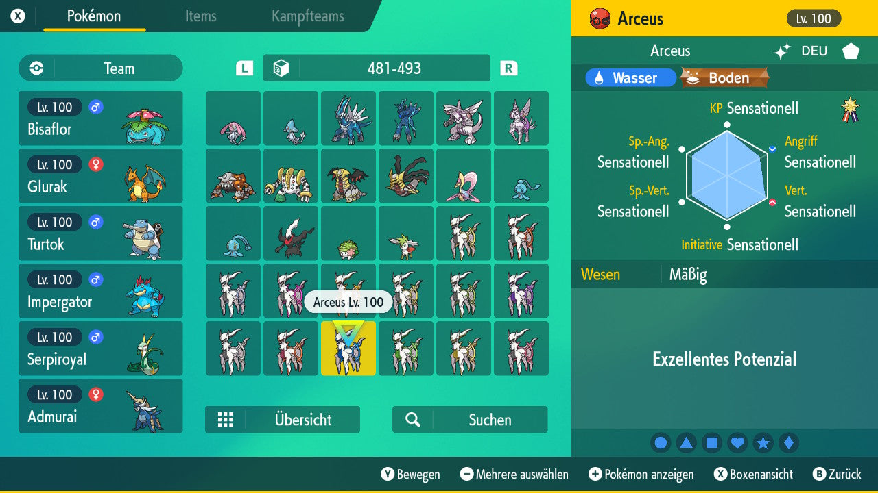 #493 Arceus Water PVP
