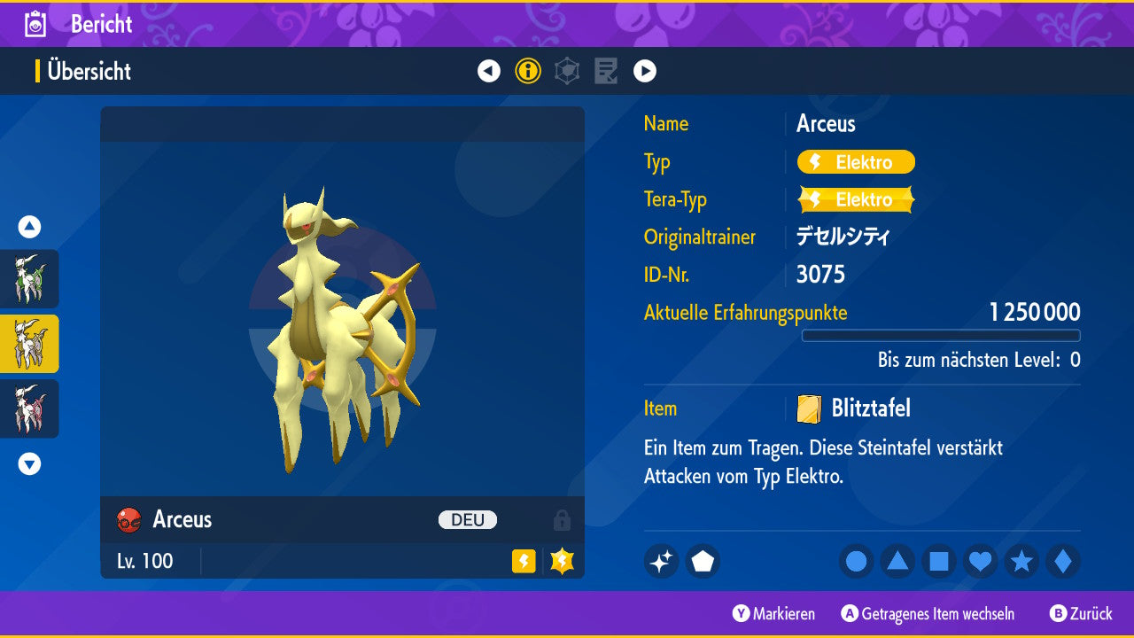 #493 Arceus Elektro PVP