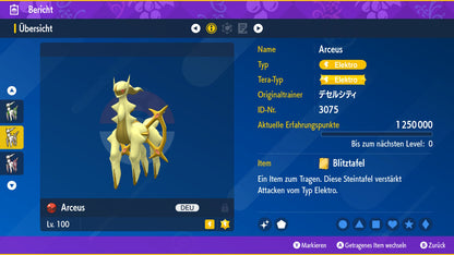 #493 Arceus Elektro PVP