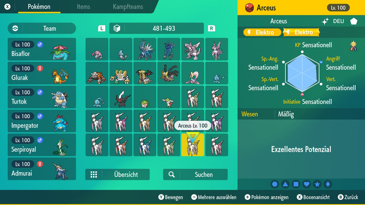 #493 Arceus Elektro PVP