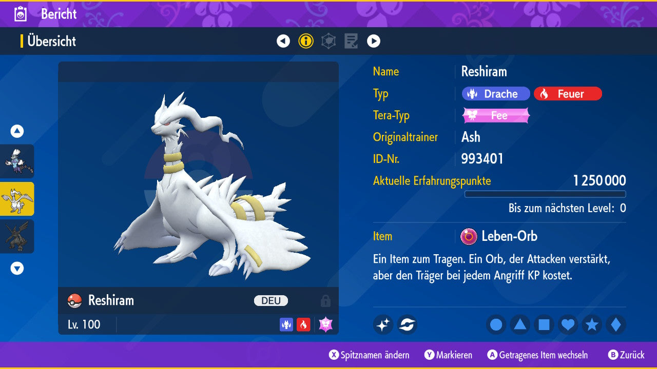 #643 Reshiram PVP