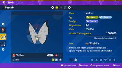 #666 Vivillon Frostmuster PVP SV
