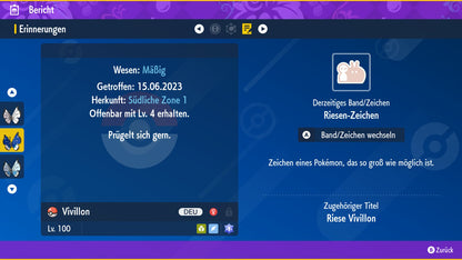 #666 Vivillon Schneefeldmuster PVP SV