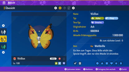 #666 Vivillon Kontinentalmuster PVP SV