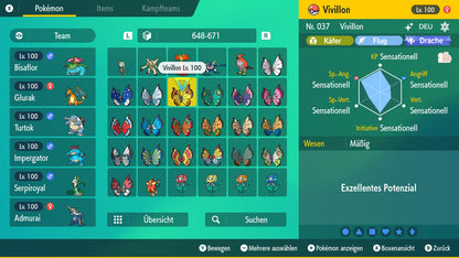 #666 Vivillon Kontinentalmuster PVP SV
