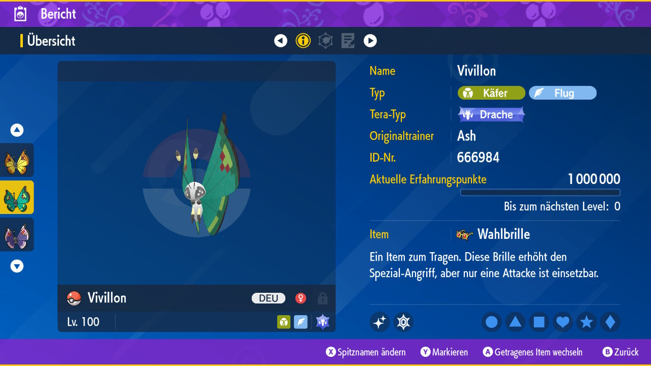 #666 Vivillon Ziergartenmuster PVP SV