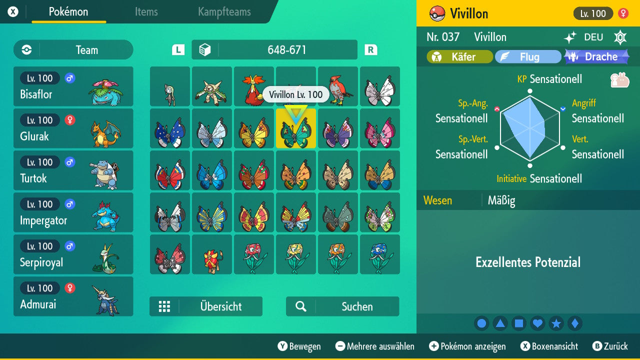 #666 Vivillon Ziergartenmuster PVP SV