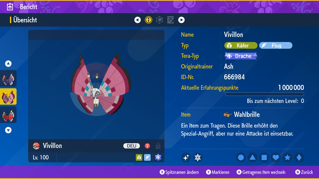 #666 Vivillon Innovationsmuster PVP SV