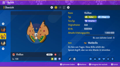 #666 Vivillon Dürremuster PVP SV