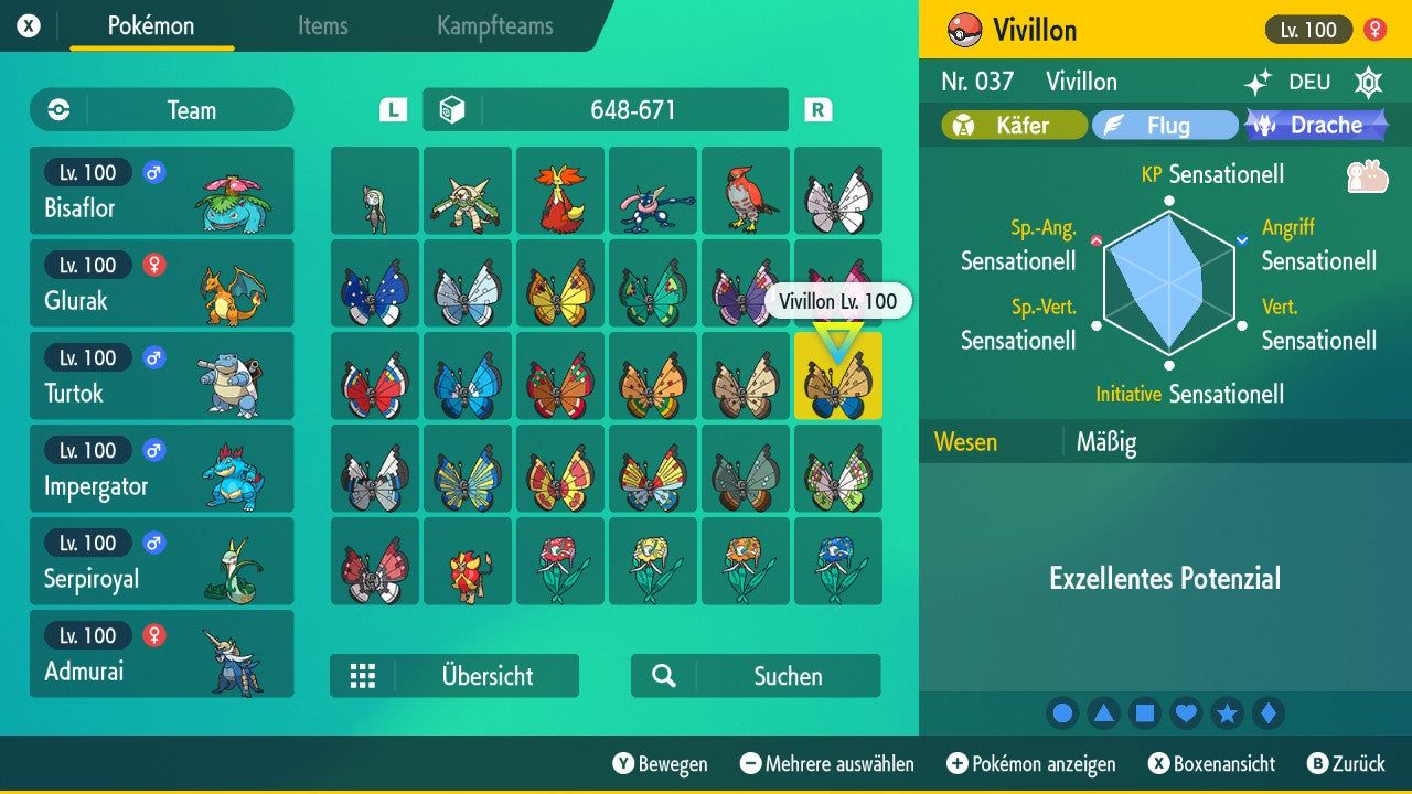 #666 Vivillon Flussdeltamuster PVP SV
