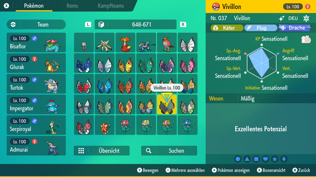 #666 Vivillon Dschungelmuster PVP SV