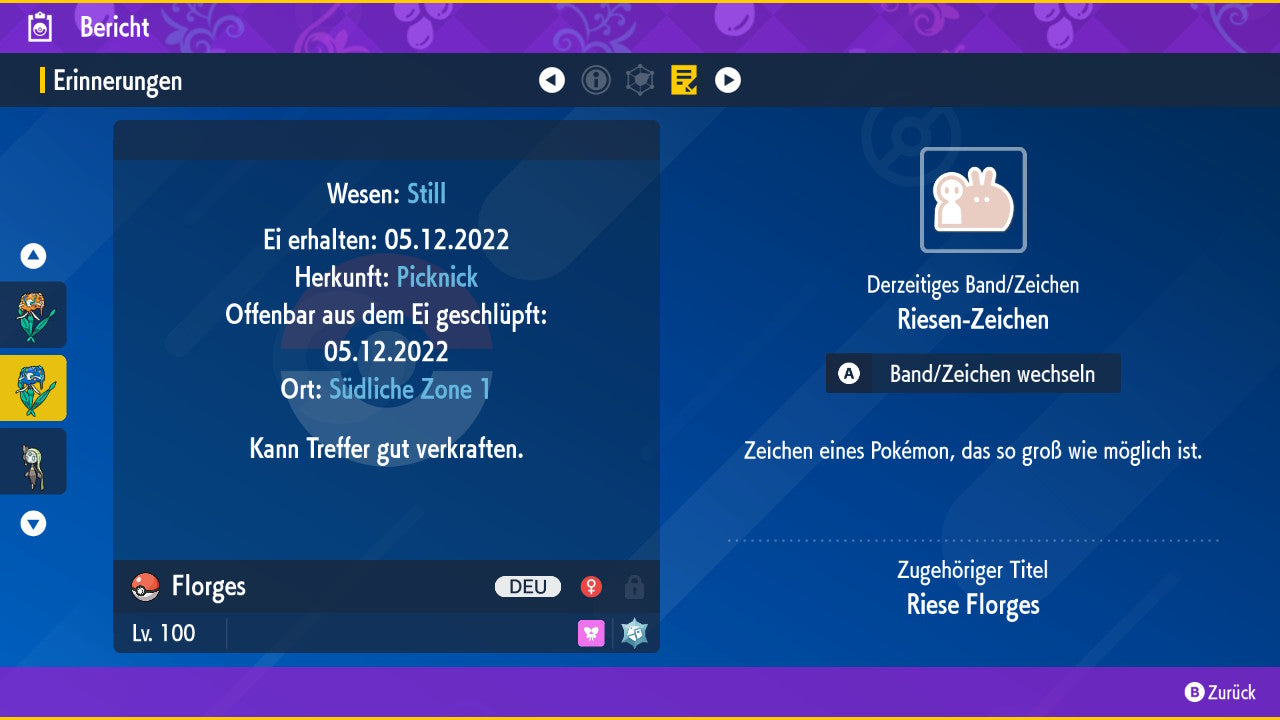 #671 Florges Blaublütler PVP SV
