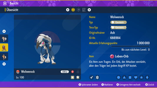 #745 Lycanroc Forme Nocturne PVP