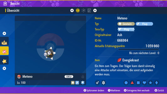 #774 PVP à noyau rouge Meteno