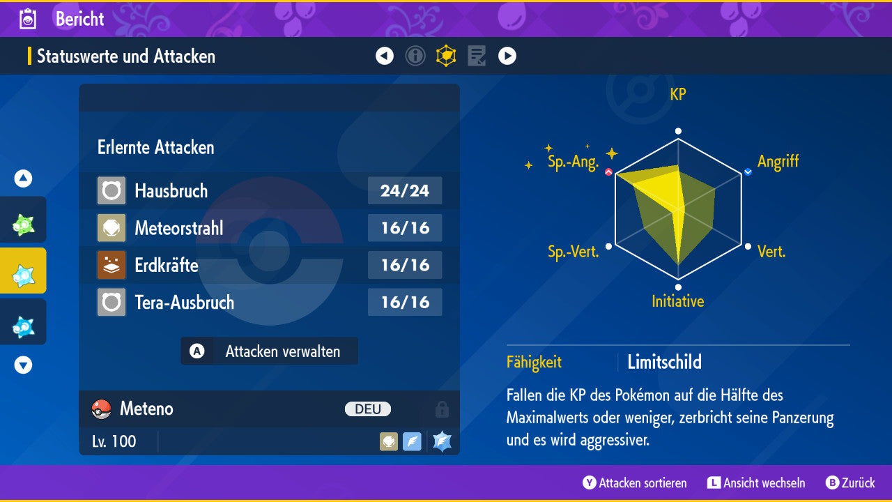 #774 Meteno Light Blue Core PVP