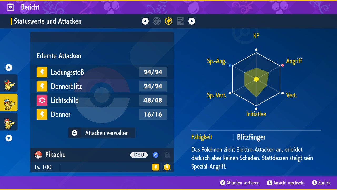 #25 Pikachu Einall-Kappe