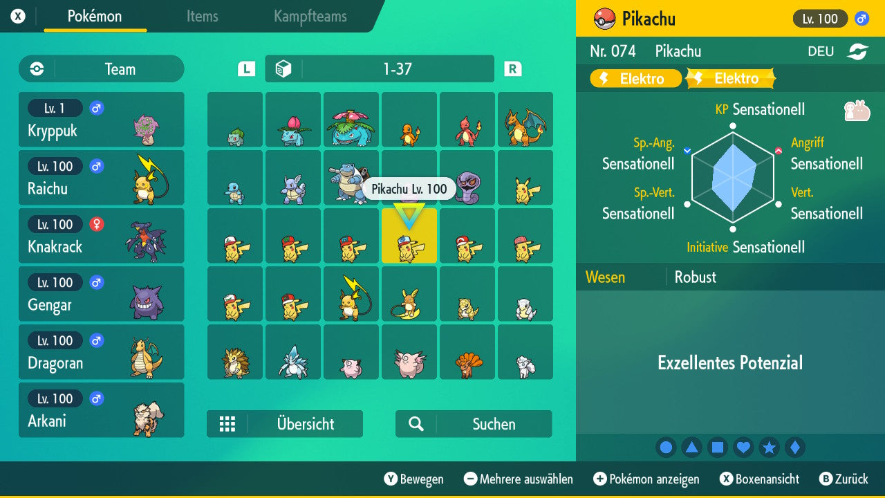 #25 Pikachu Einall-Kappe