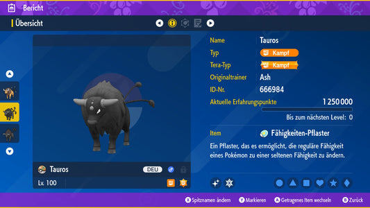 #128 Tauros-Paldea Gefechtvariante