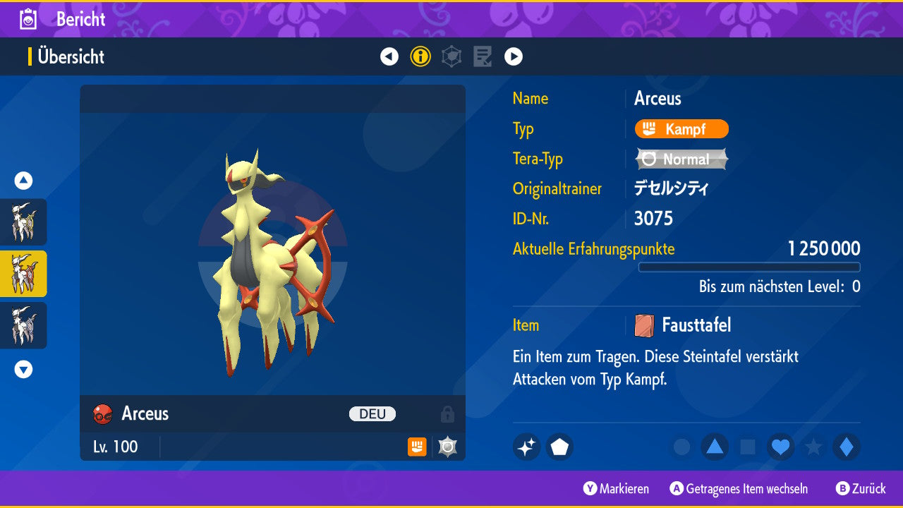 #493 Arceus Kampf