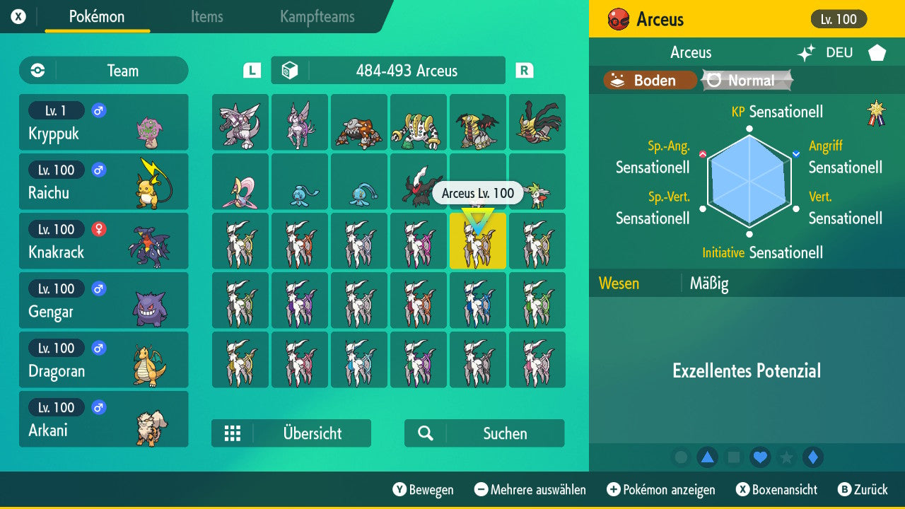 #493 Arceus Boden