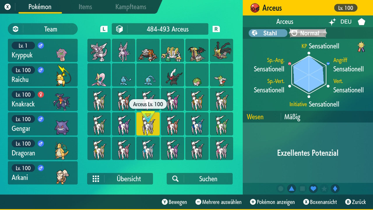 #493 Arceus Stahl